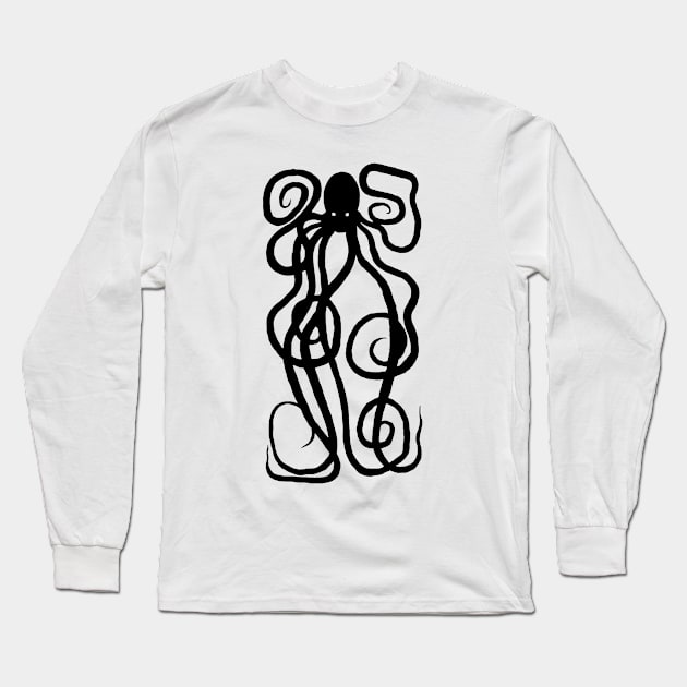 Kraken Long Sleeve T-Shirt by potemskin